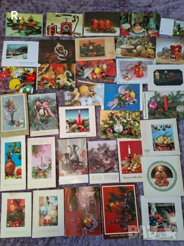 Стари картички, Нова година, 102бр, снимка 4 - Филателия - 53175531