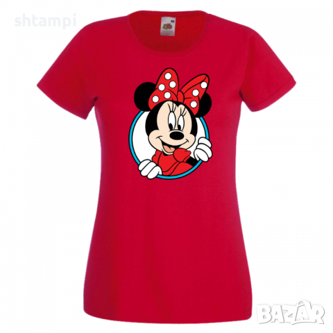 Дамска тениска Set for Couples Minnie 2 Подарък,Изненада,Рожден ден,, снимка 8 - Тениски - 36530929
