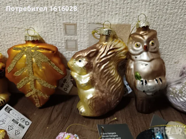Уникални и красиви стъклени играчки за елха., снимка 8 - Декорация за дома - 43370319