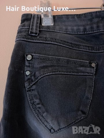 Тъмно сиви дамски дънки 27 размер, снимка 7 - Дънки - 43700283