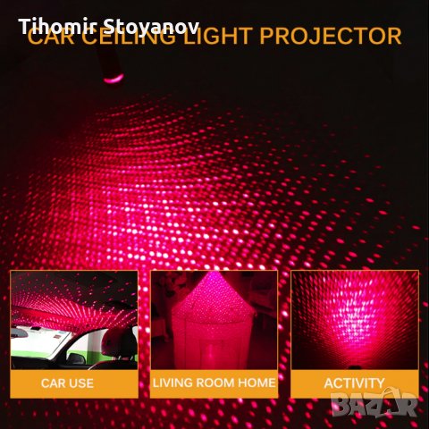 Лед прожектор със звезден ефект за таван на кола апартамент, снимка 2 - Аксесоари и консумативи - 26876285