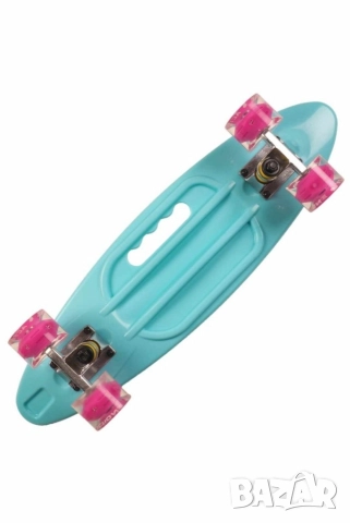 Портативен пени борд Action One, алуминий, светещи гуми, снимка 8 - Части за велосипеди - 52744566