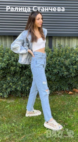 Дънки от висококачествен плътен деним