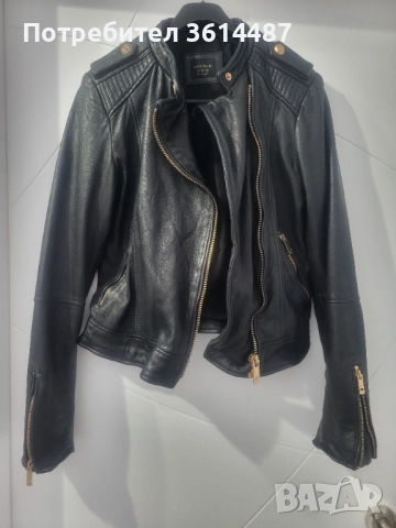 Яке ZARA, естествена кожа, снимка 1