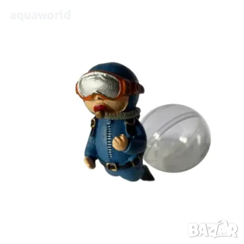 "ПРОМОЦИЯ" Изкуствена декорация - Водолаз, снимка 2 - Оборудване за аквариуми - 47761729