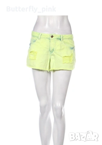 S/M Дамски неонови къси дънкови панталони 