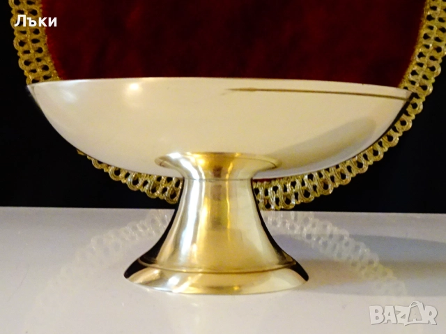 Бронзова фруктиера,купа с Роза,цветен клетъчен емайл. , снимка 5 - Антикварни и старинни предмети - 51711332