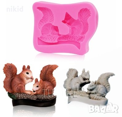 Катерици на клон силиконов молд форма декорация торта фондан шоколад и др