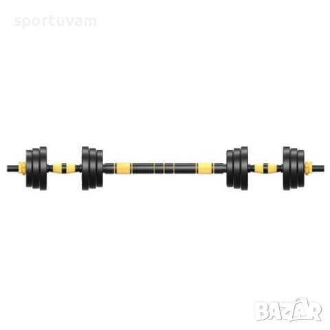 Дъмбели 2x5 кг., изработени от пластмаса, с дръжки с противоплъзгащи ръкохватки, снимка 2 - Фитнес уреди - 39119124