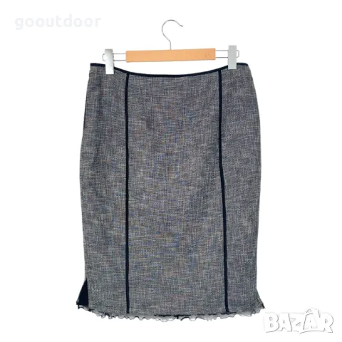 Max Mara ленена пола с копринени детайли (42), снимка 2 - Поли - 48669587