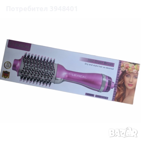 Четка за коса, сешоар, въртяща, снимка 4 - Сешоари - 52650312