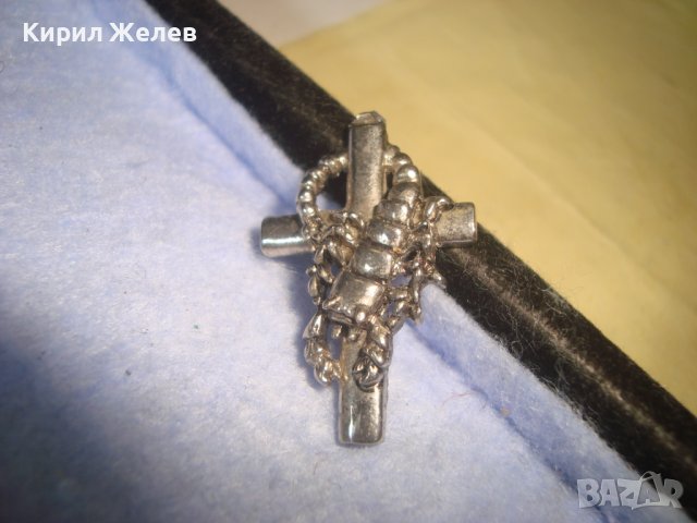 ПОСРЕБРЕНО ЗОДИАКАЛНО АРТ КРЪСТЧЕ МЕДАЛЬОН със СКОРПИОН 10877 , снимка 3 - Други - 36903681