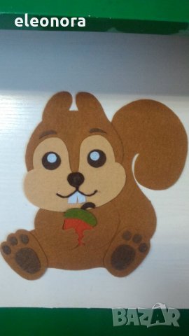 Ръчно изработени животни от филц-20 см., снимка 4 - Други - 26658561