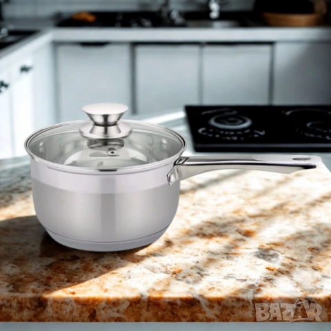 Касерола с капак Rosberg, 16 см, Неръждаема стомана, снимка 5 - Съдове за готвене - 52137470