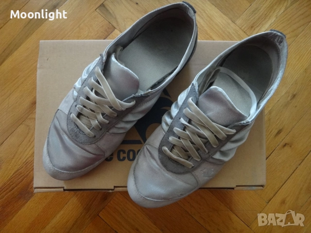 Оригинални сиви маратонки Le Coq Sportif 36 номер Bagatelle Satin Silver сиво-сребристи