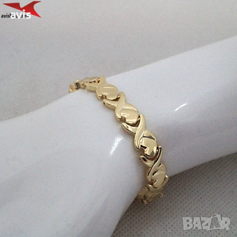 Комплект с 14К златно покритие 264184, снимка 6 - Бижутерийни комплекти - 53482048