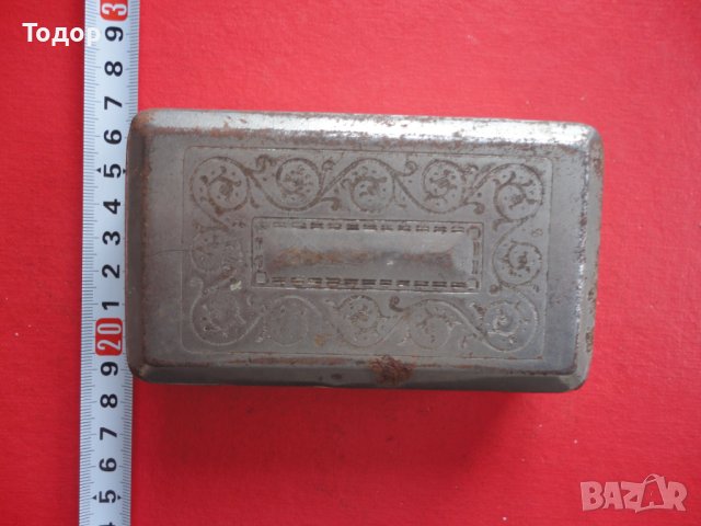 Старинна гравирана армейска кутия за тютюн , снимка 2 - Колекции - 43813533