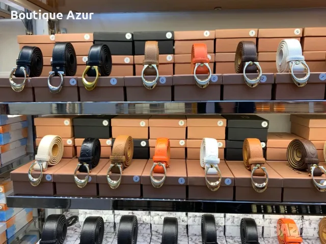 колани от естествена кожа в кутия coach 