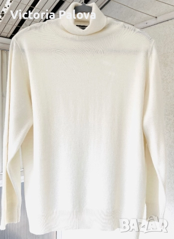 Стилен пуловер FMF  цвят ivory , снимка 3 - Блузи с дълъг ръкав и пуловери - 52987374