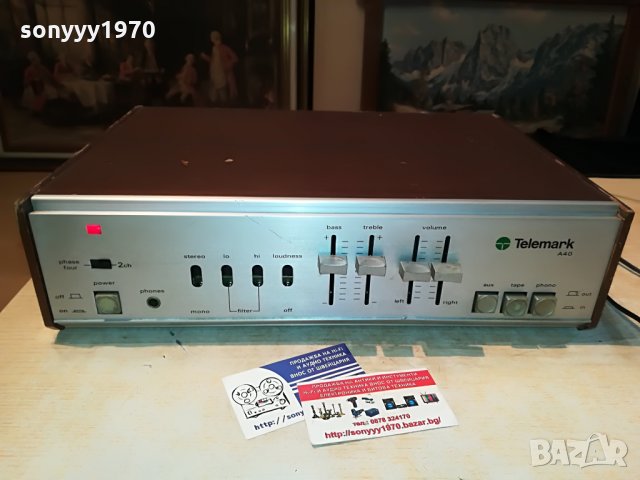 telemark a40 made in taiwan-внос france 3005211418, снимка 2 - Ресийвъри, усилватели, смесителни пултове - 33045763