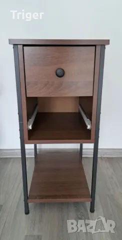 Нощно шкафче кафяв дъб