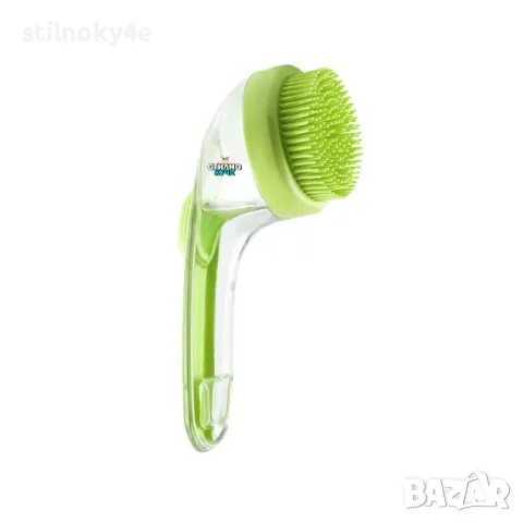 Четка за домашен любимец за масаж и баня Четка за куче с пълнител Четки за баня за домашни любимци , снимка 1