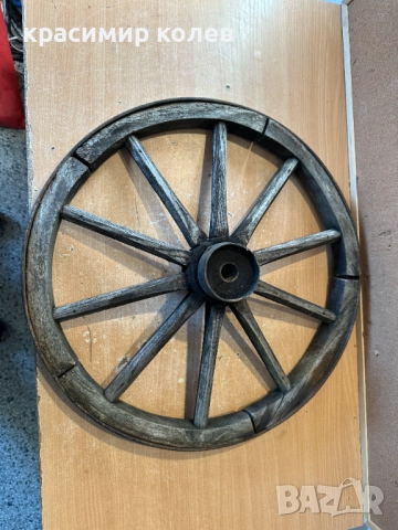 старо колело от каруца, снимка 2 - Антикварни и старинни предмети - 52914536