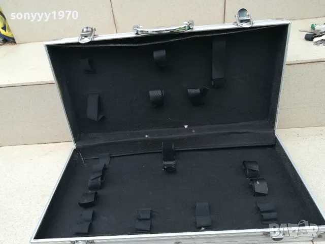 АЛУМИНИЕВ КУФАР ОТ ГЕРМАНИЯ 46Х23Х8СМ 2505251644, снимка 6 - Микрофони - 50422033