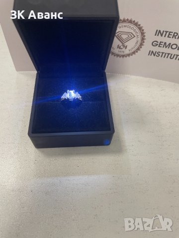 златен пръстен с диамант, снимка 2 - Пръстени - 43412339