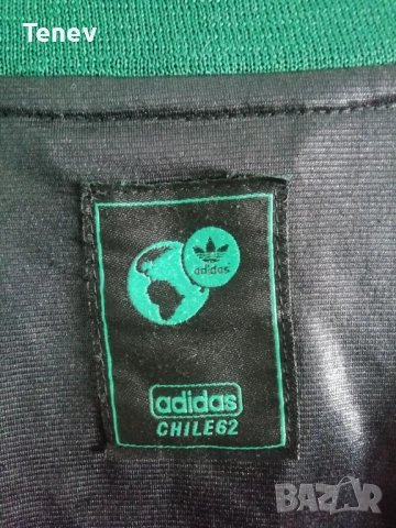 Adidas Chile 62 оригинално ретро горнище черно/зелено мъжко vintage Originals , снимка 7 - Спортни дрехи, екипи - 48228840