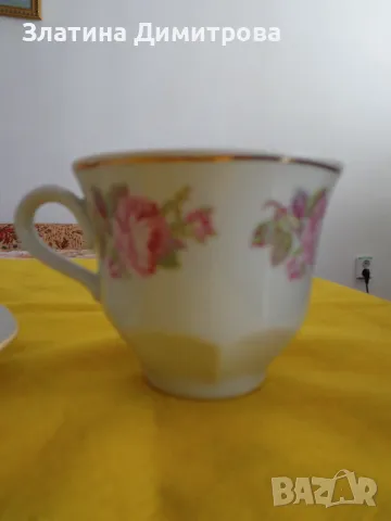 Порцеланов сервиз за кафе с позлатен кант -,,Китка''  Нови Пазар, снимка 10 - Сервизи - 48413320