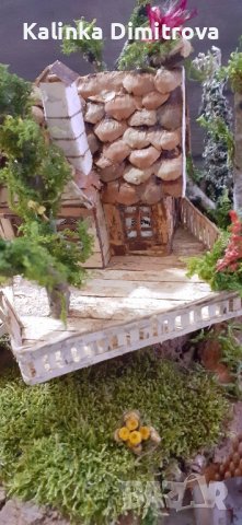 Къщичка в гората-ръчна изработка., снимка 4 - Декорация за дома - 43117178