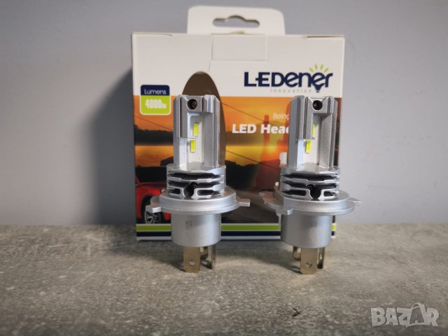 LED крушки за фарове, H1 H7 H4 НВ3 НВ4 9-32V 44W Ledener, снимка 5 - Аксесоари и консумативи - 43759988