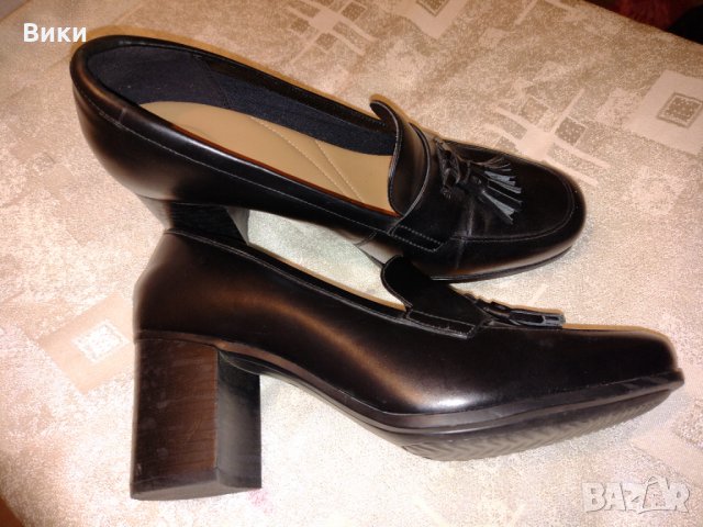 Дамски кожени обувки Clarks®, снимка 4 - Дамски елегантни обувки - 34617597