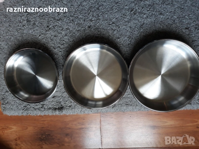 Комплект тигани Arthur Martin 4 части, с подвижна дръжка Inox 18/10, снимка 3 - Съдове за готвене - 52795277