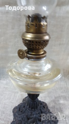 Старинна газена лампа, снимка 3 - Антикварни и старинни предмети - 26665910