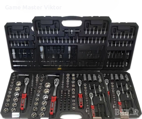 Куфар с инструменти Гедоре 172 части с 3 броя тресчотки, снимка 1