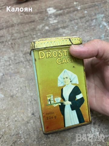 Стара метална кутия от какао , снимка 3 - Други ценни предмети - 51169787