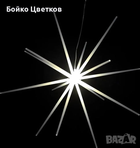 Коледна 3D Led звезда с мигащ ефект с 8 режима на работа!