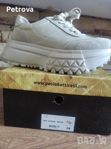 Нови сникърси естествена кожа , снимка 2 - Дамски ежедневни обувки - 51822896