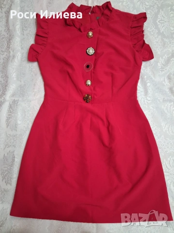 Дамска червена рокля