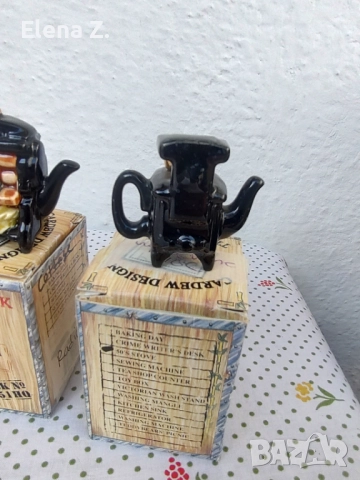 5 миниатюрни чайника Paul Cardew Tiny Teapots, снимка 10 - Колекции - 52798432