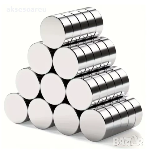 10 бр. Супер силни нови неодимови дискови малки 10 х 2 мм. мощни магнити за хладилник и офис магнит, снимка 12 - Други инструменти - 50522985