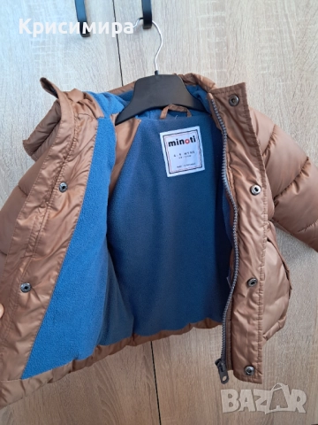 Бебешко зимно яке на Миноти, снимка 3 - Детски пуловери и жилетки - 52225572