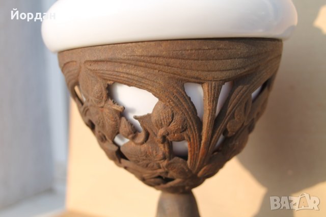 Газена лампа от лят чугун, снимка 6 - Антикварни и старинни предмети - 43989266