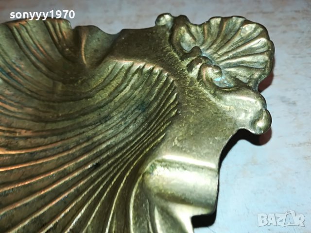 мида-пепелник мед/месинг от франция 0502231501, снимка 9 - Антикварни и старинни предмети - 39562620