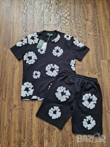 Мъжка екип къси панталони и тениска DENIM TEARS 
Размери М, L , XL , 2XL , снимка 6 - Спортни дрехи, екипи - 50461271