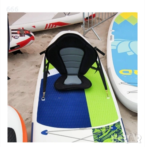 Седалка за каяк с регулируема облегалка, противоплъзгаща, черна, 46x53см, 34x39см, снимка 10 - Водни спортове - 53223507