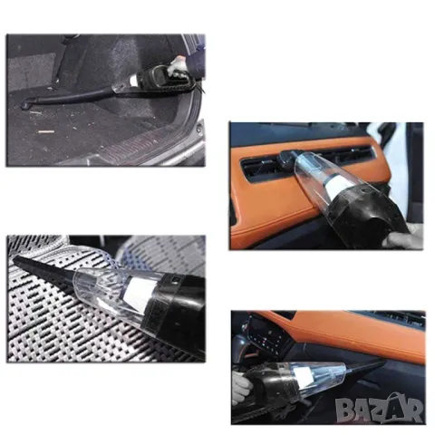 Мощна аеродинамична прахосмукачка за автомобил 60 W,AUTO CLEAN-4, снимка 1