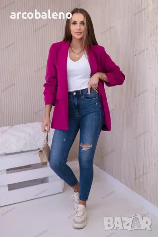 Елегантно дамско сако с ревери, 14цвята, снимка 12 - Сака - 48813146